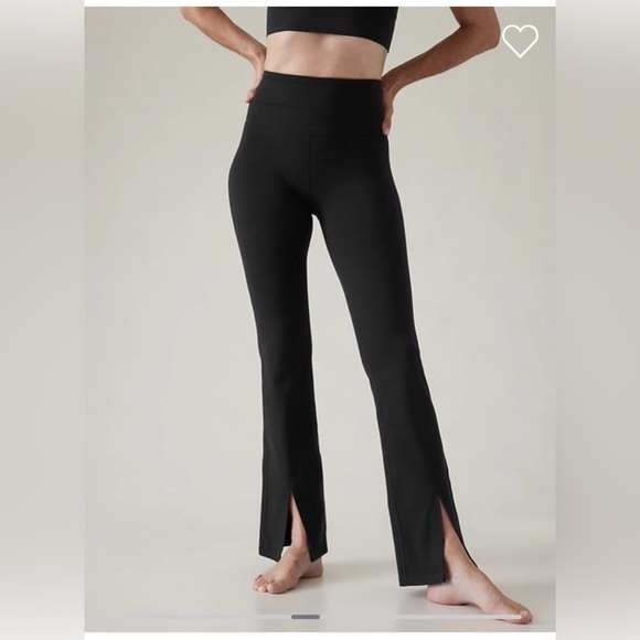 Athleta Leggings Women's Size XS Petite Black Elation Split Flare Pant High Rise - Picture 4 of 12